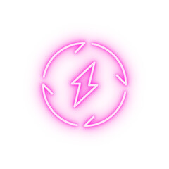 Poster - Circle energy neon icon