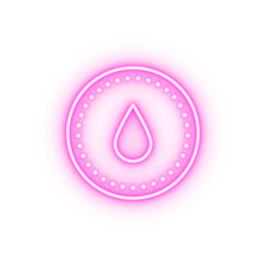 Poster - Oil energy neon icon