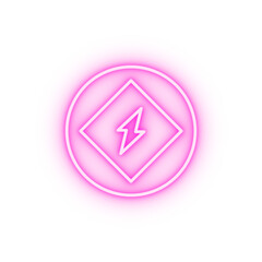 Poster - Circle energy neon icon
