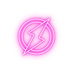 Poster - Circle energy neon icon