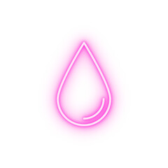Poster - Drop energy neon icon
