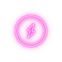 Poster - Circle energy neon icon