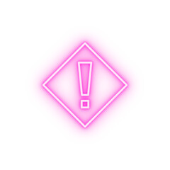 Poster - warning energy neon icon