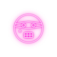 Sticker - Criminal emotions neon icon