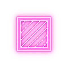 Poster - Box opened neon icon