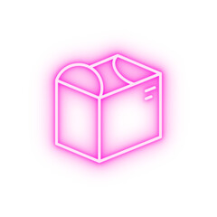 Poster - Box opened neon icon
