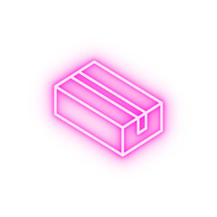 Poster - Box opened neon icon