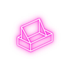 Poster - Box opened neon icon