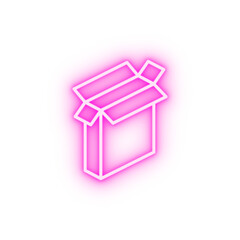 Poster - Box opened neon icon