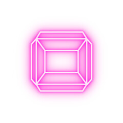 Sticker - Box opened neon icon