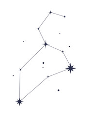 Wall Mural - leo constellation astrological