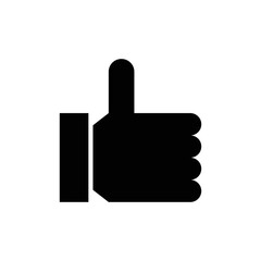 Canvas Print - Thumbs up vector icon symbol design