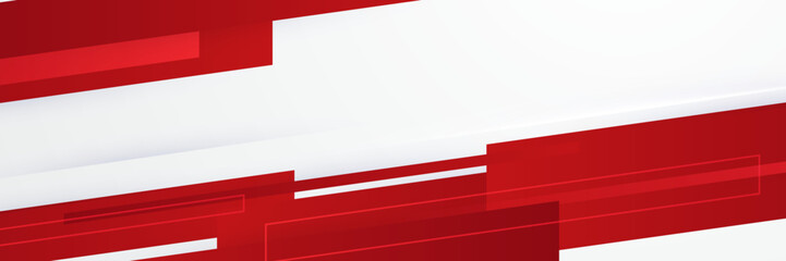 Wall Mural - modern red white abstract banner background. vector illustration design for presentation, banner, co