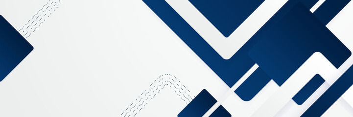 Wall Mural - Minimal geometric blue and white geometric shapes light technology background abstract design. Vector illustration abstract graphic design pattern presentation background web template.