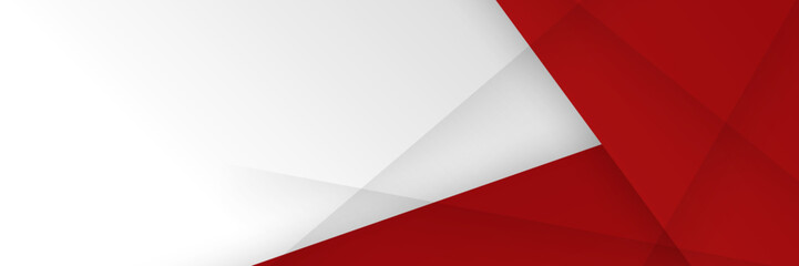 Wall Mural - abstract red white grey vector background, for design brochure, website, flyer. geometric white wall