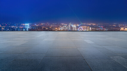 Wall Mural - Square and modern city buildings landscape skyline