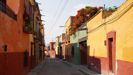 San Miguel de Allende Spanish colonial architecture in Guanajuato, Mexico.