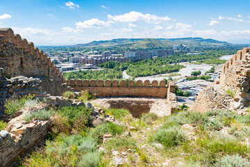 Wall Mural - The city of Gori seen from the castle hill