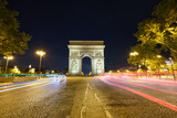 Fototapeta Paryż - The Arc de Triomphe at the centre of Place Charles de Gaulle in Paris. France