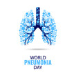 © andry7 - Vector Illustration of World Pneumonia Day.