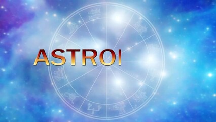 Wall Mural - blue space with stars and zodiac ring, horoscope and zodiacal symbols like astrology concept 