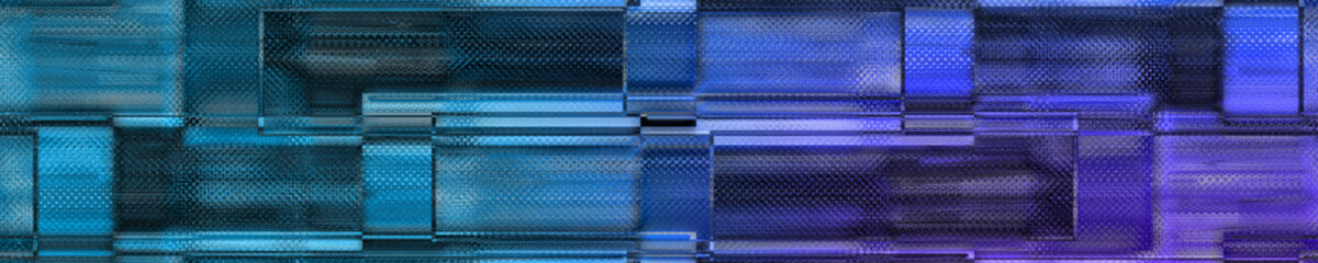 Wall Mural - Abstract glitch art grid texture background image.