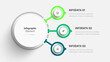 © Kamaroz Shidiq - Business Central Circle Infographic Presentation with 3 Circle Label, Option and Icon