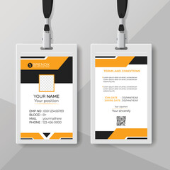 Wall Mural - Modern and creative corporate company employee id card template,business id card template design