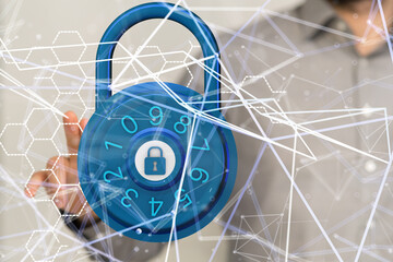 security data code digital in hand