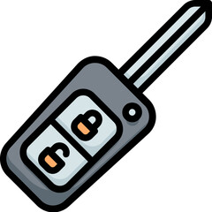 Poster - car key icon