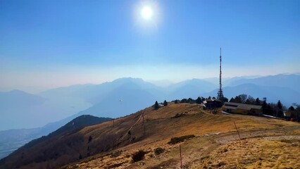 Canvas Print - Cimetta Mount on a sunny day, Ticino, Switzerland