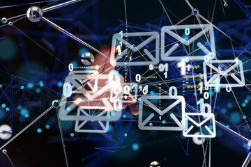Poster - Mail Communication Connection message to mailing