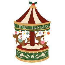 Christmas Reindeer Carousel