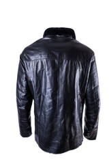 Wall Mural - Leather jacket isolated