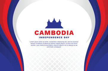 Wall Mural - Cambodia Independence Day Background Event