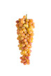 © vigenmnoyan - Ripe yellow grapes branch isolated on white background
