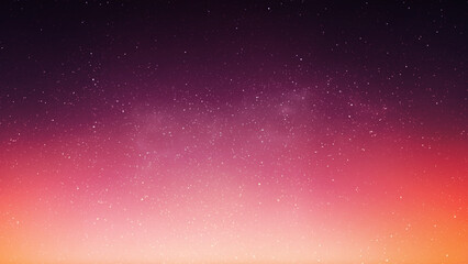 Wall Mural - night starry sky at sunset. red galaxy, horizontal background