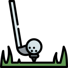 Sticker - golf icon