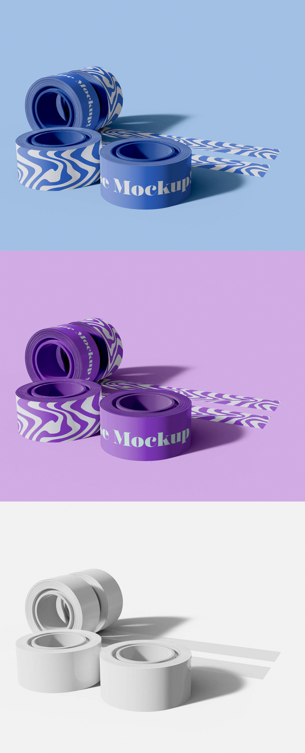 Four Adhesive Tape Mockup Шаблон Stock | Adobe Stock