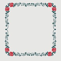 Wall Mural - Frame, in the style of an ornament, Vector illustration eps 10, Art.