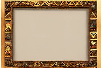 Wall Mural - ornamental egyptian picture frame template design