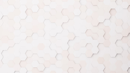 Aufkleber - Realistic abstract honeycomb background. 3d rendering.