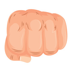 Sticker - hand human fist