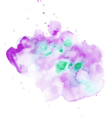 Wall Mural - watercolor paint splashes