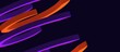 Abstract Waves Vibrant, good for web banner, poster, mobile application and branding promotion, futuristic 3D render background design blend of purple and orange colors.