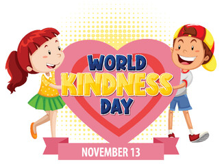 Sticker - World Kindness Day Logo Concept