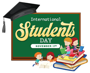 Sticker - International Students Day Banner Design