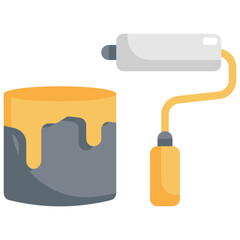 Sticker - color brush icon