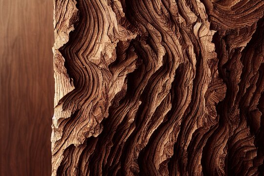 beautiful texture of wood, closeup of a piece of wood