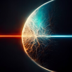 nebula and galaxies in space. abstract cosmos background